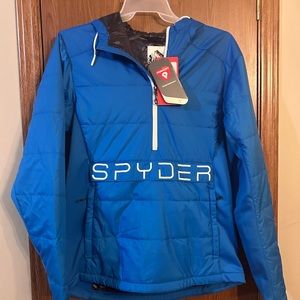 Spyder Force Men’s Insulated Anorak Ski Jacket Windbreaker